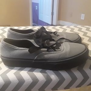 Boys size 2 1/2 Gray Vans